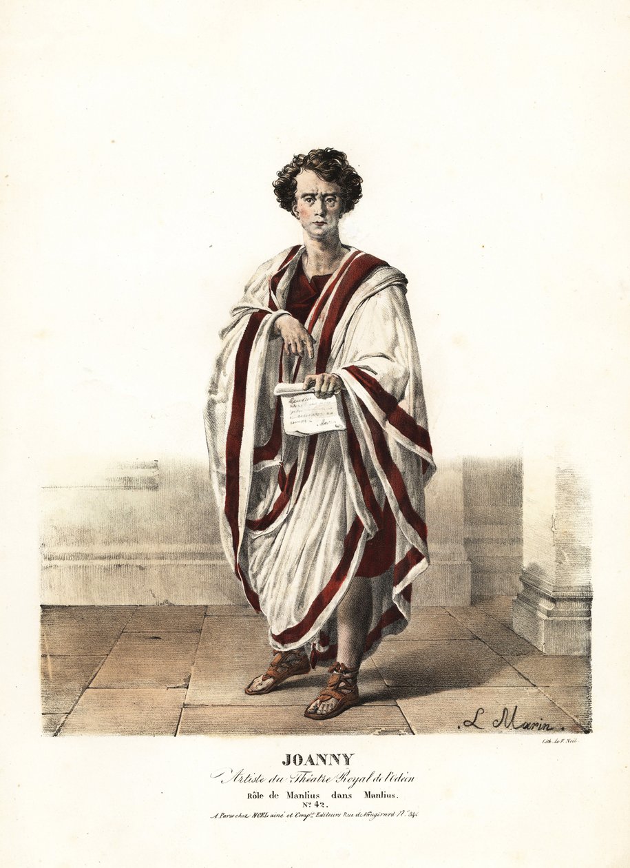 Jean-Bernard Joanny és Manlius a Manlius Torquatusban, Marie-Catherine Desjardins, Theatre Royal de l