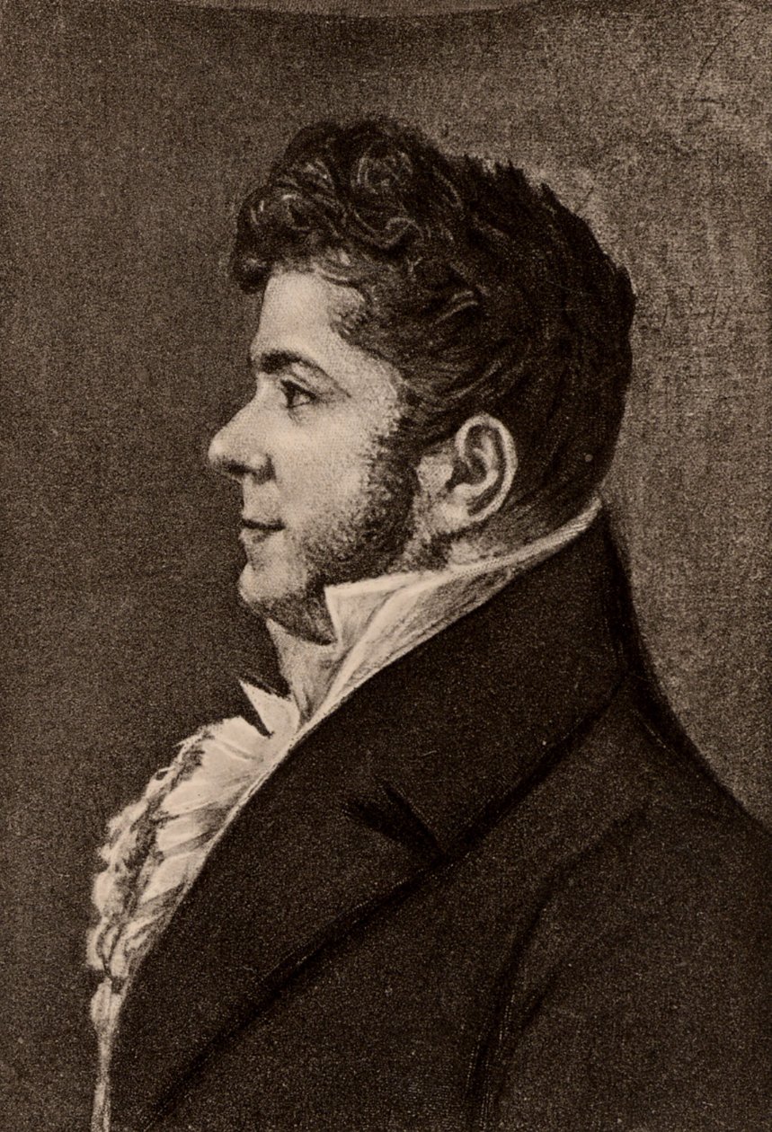 Stendhal francia regényíró portréja (litográfia) alkotó: Alexandre Marie Longuet