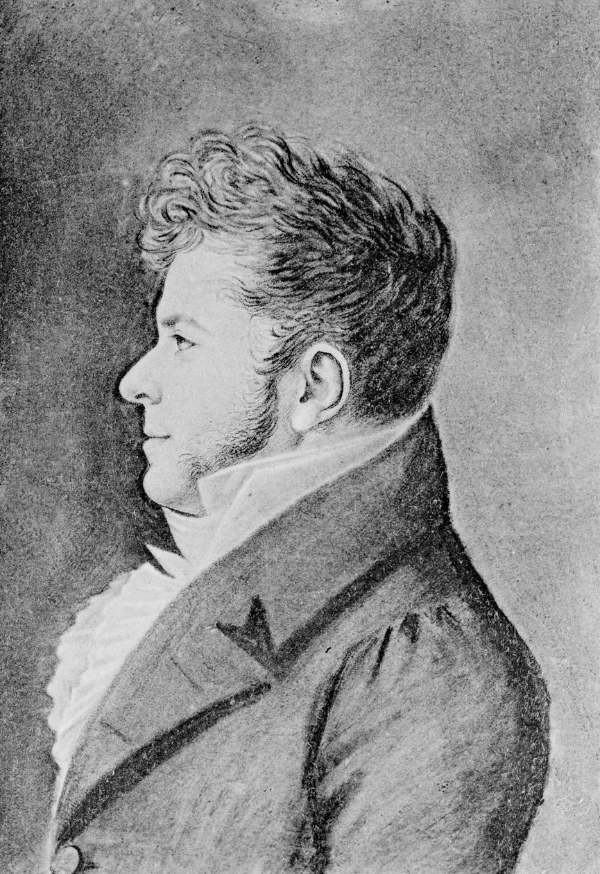 Fiatal Stendhal, 1815 körül alkotó: Alexandre Marie Longuet