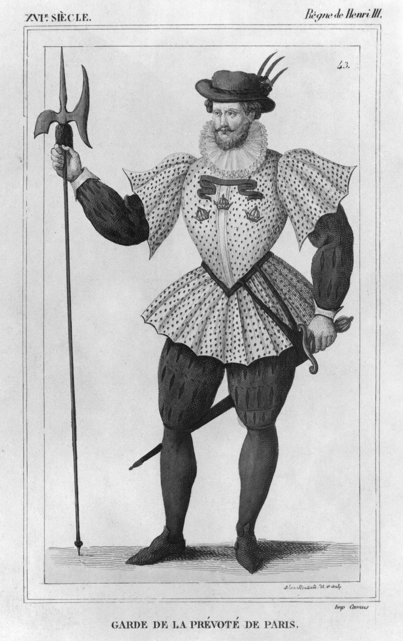 A párizsi provizórium őrsége III. Henrik uralkodása alatt (1574-89) alkotó: Alexandre Massard