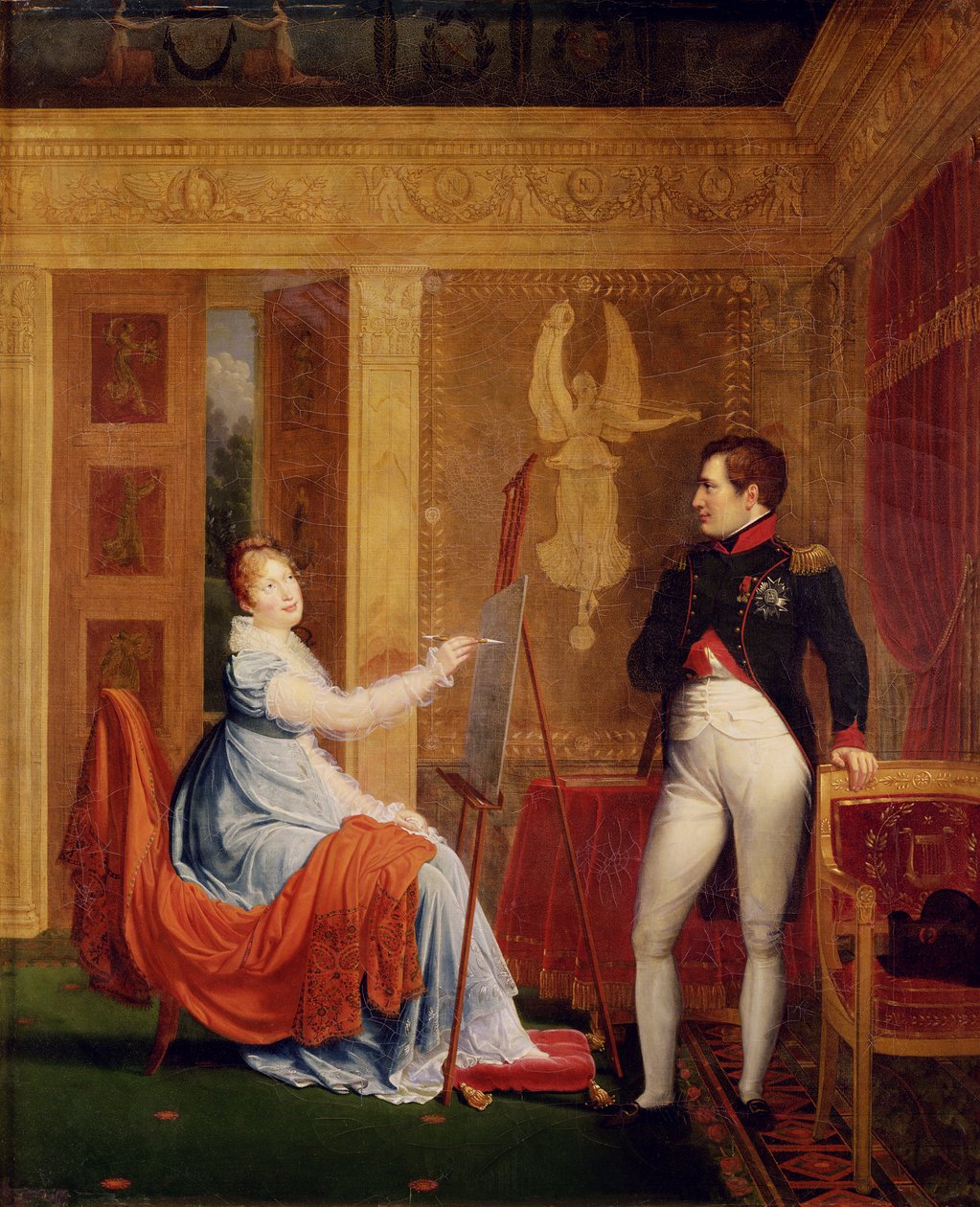 Marie Louise (1791-1847), Habsbourg Lorraine, I. Napóleon (1769-1821) portréját festi alkotó: Alexandre Menjaud