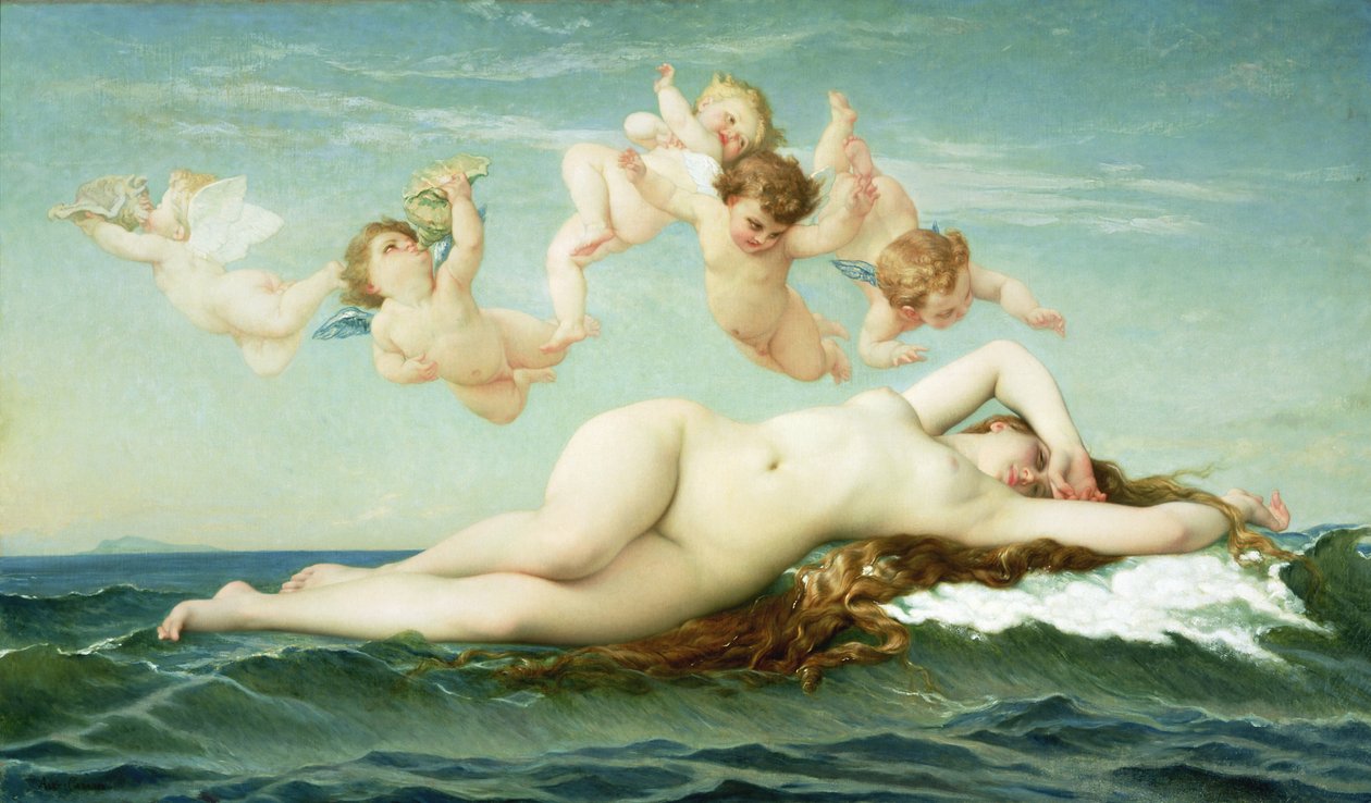Vénusz születése, 1865-69 körül alkotó: Alexandre and Jourdan Cabanel