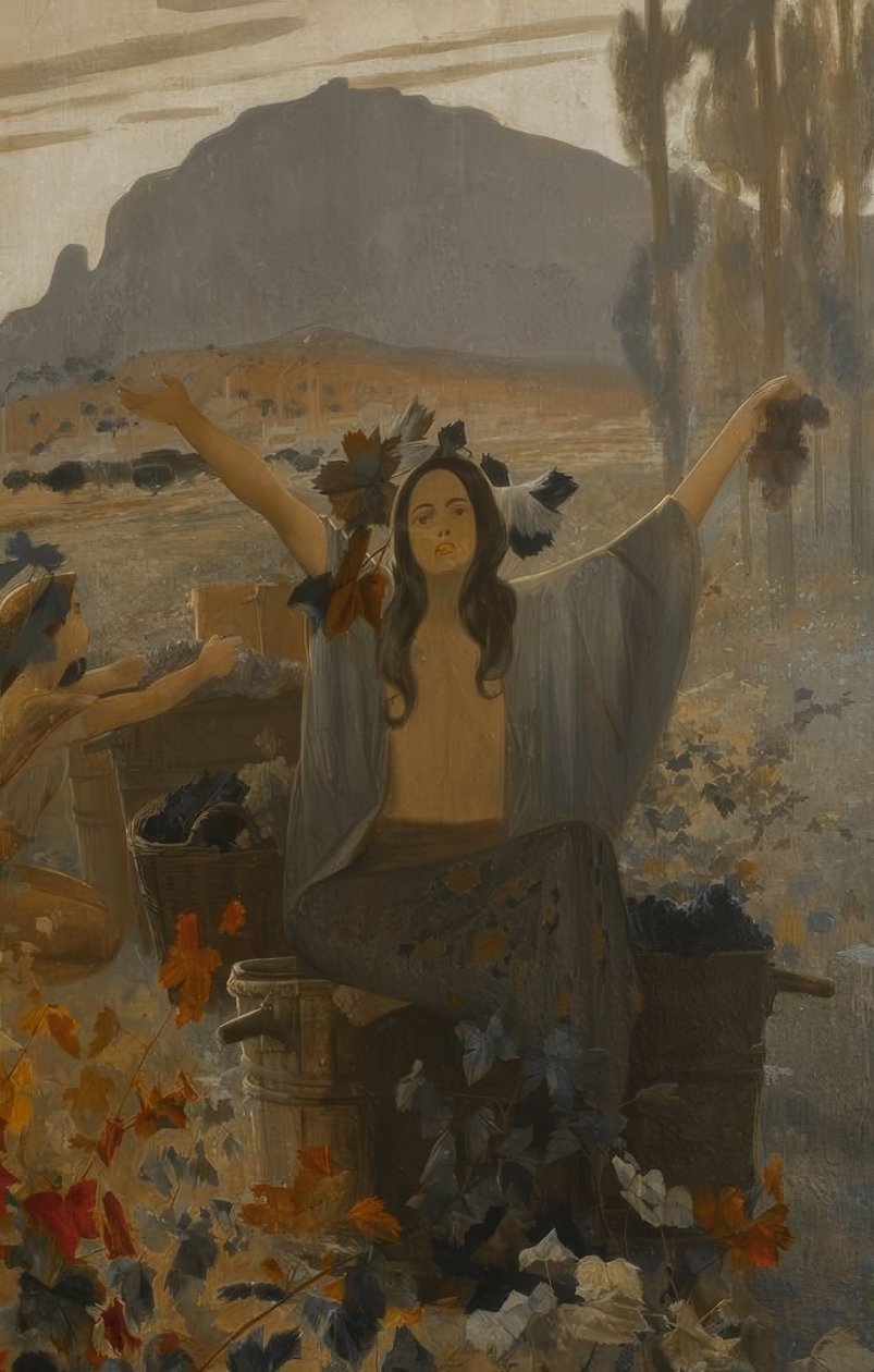 Falfestmények, szimbolisták. Casa Alegre, Sagrera, Terrassa. alkotó: Alexandre de Riquer