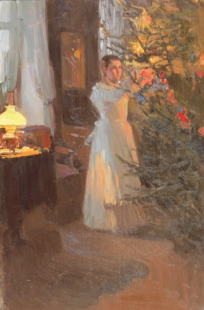 A karácsonyfa, 1910 alkotó: Alexei Mikhailovich Korin