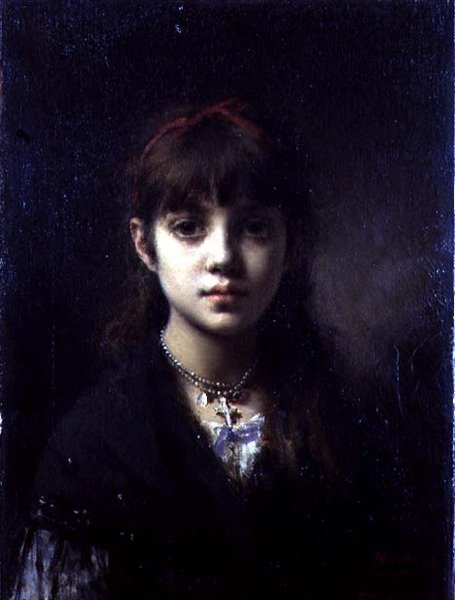 A művészek lánya, 1884 (lásd még: 65312) alkotó: Alexei Alexevich Harlamoff