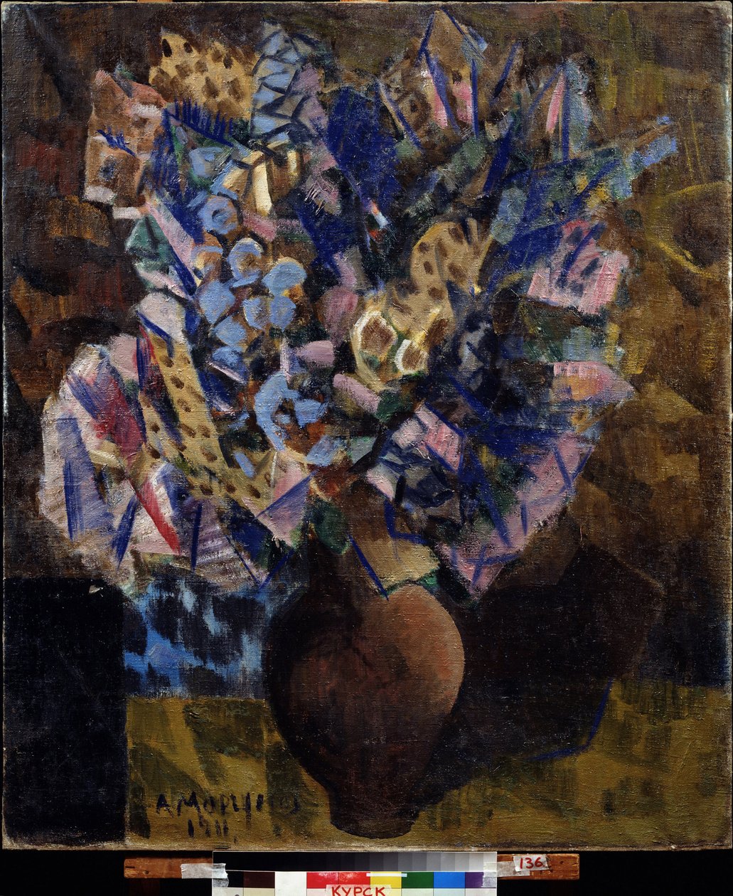 Virágok (Virágok). Alekszej Alekszejevics Morgunov (Morgunov) (1884-1935) festmény, olaj, vászon alkotó: Alexei Alexeyevich Morgunov