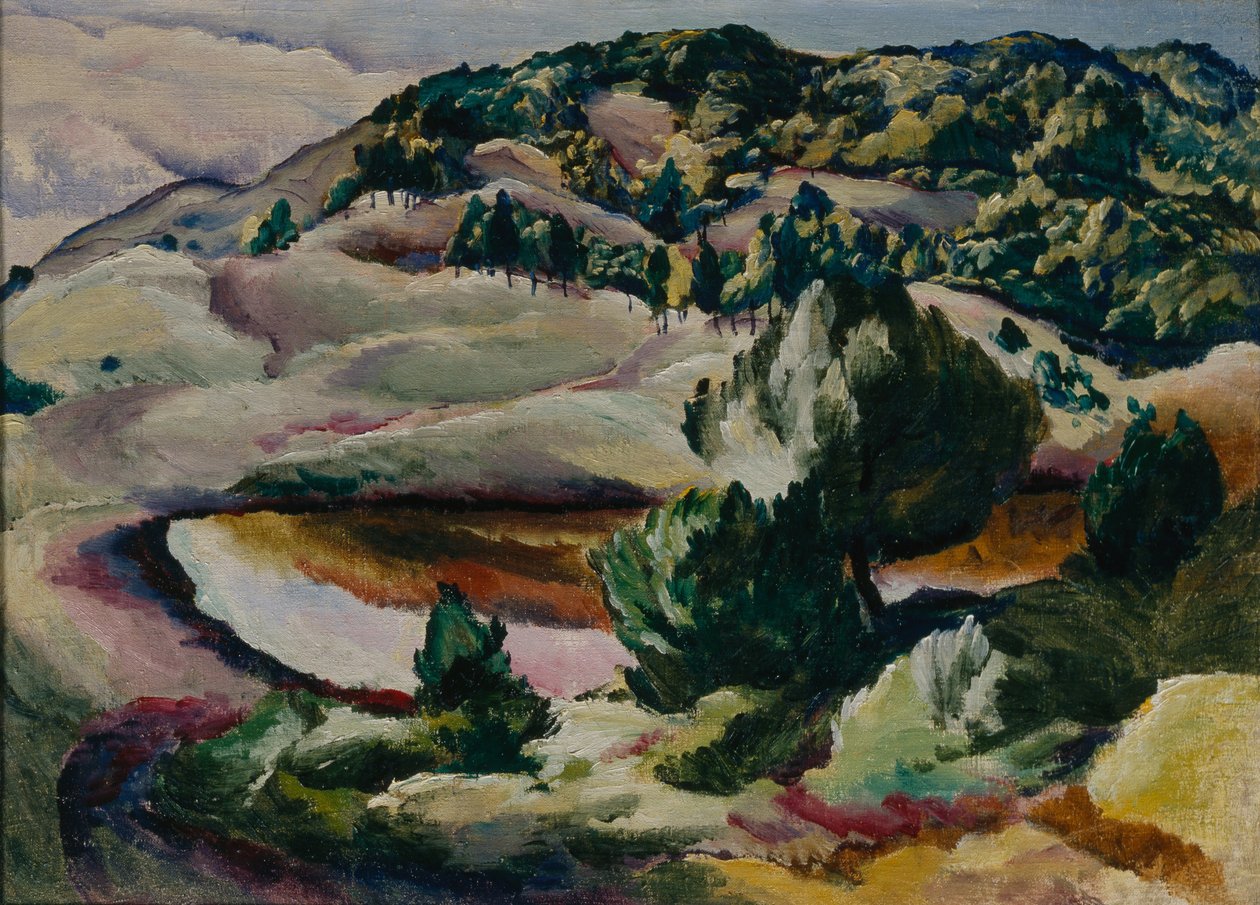 Korolkovszki Dachas. Tó a hegyekben, 1918 alkotó: Alexei Ilyich Kravchenko