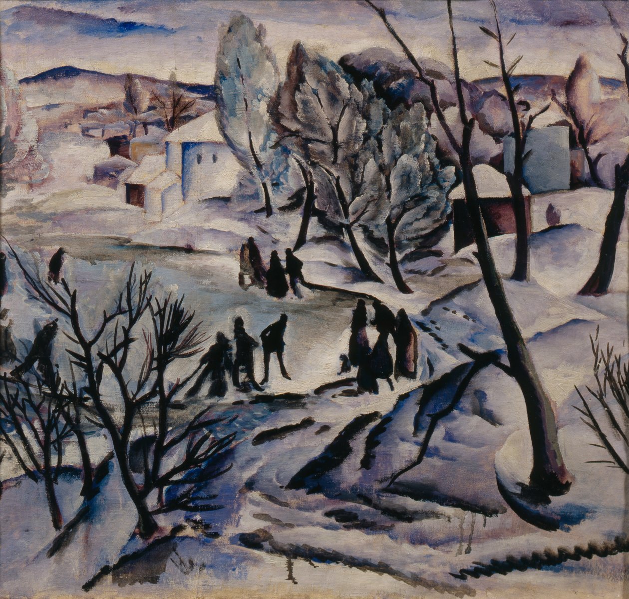 Téli. Befagyott tavacska, 1923-1924 alkotó: Alexei Ilyich Kravchenko