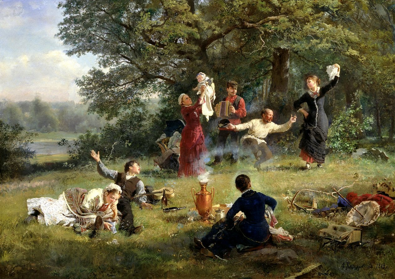 Vasárnap, 1884. alkotó: Alexei Ivanovich Korzukhin
