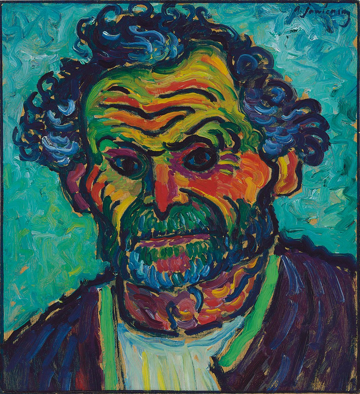 Paraszt, c. 1912. alkotó: Alexei Javlensky von