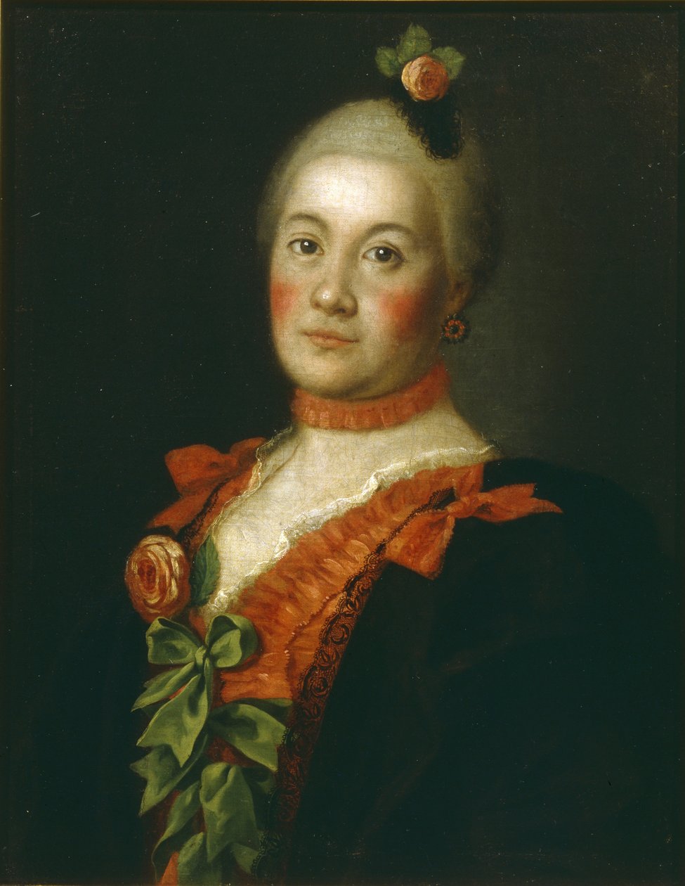 Tatyana Alekszejevna Trubetszkaja grófnő portréja, 1761 alkotó: Alexei Petrovich Antropov