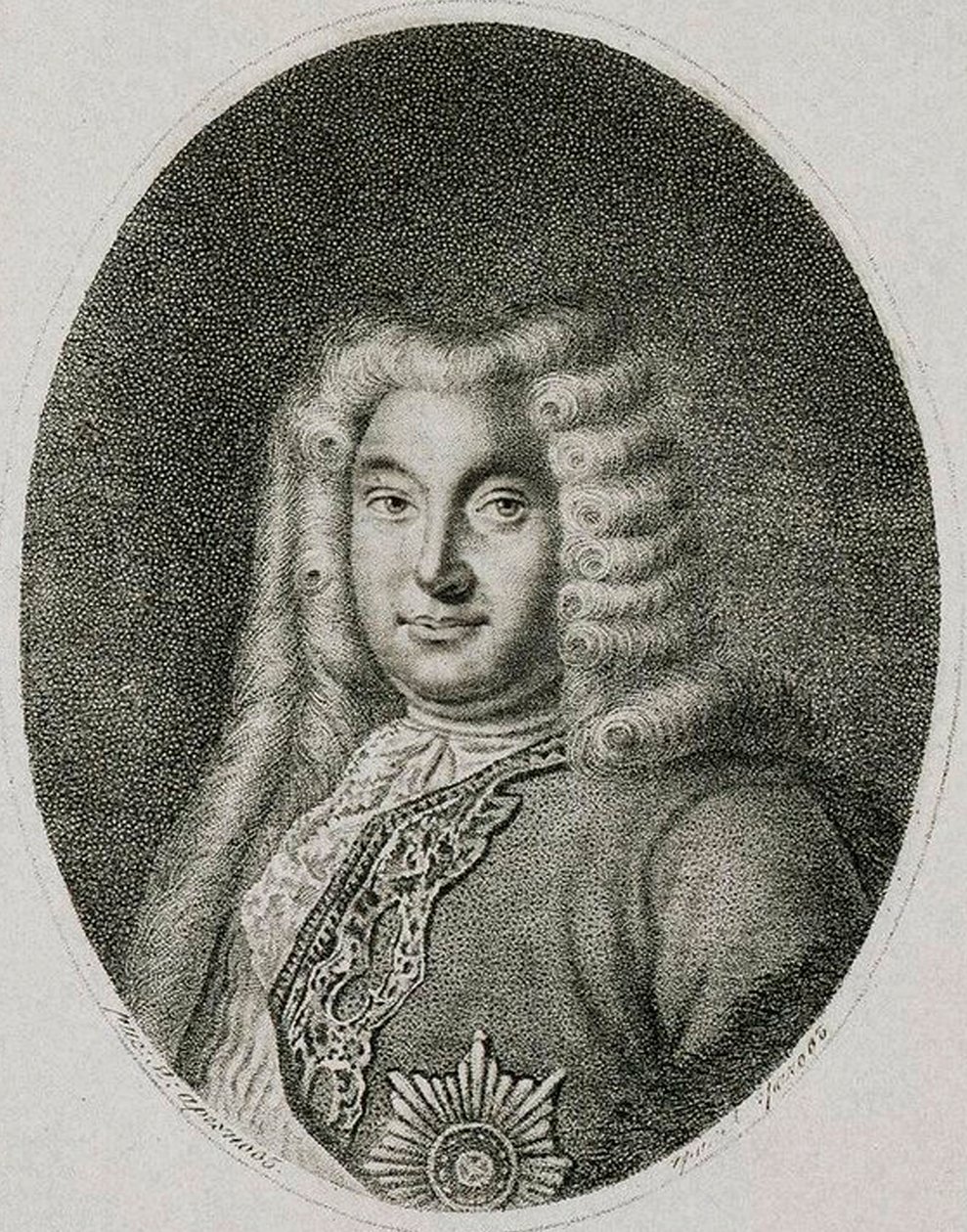 Andrey Ostermann gróf alkancellár portréja 1687-1747, c1812. alkotó: Alexei Petrovich Grachev