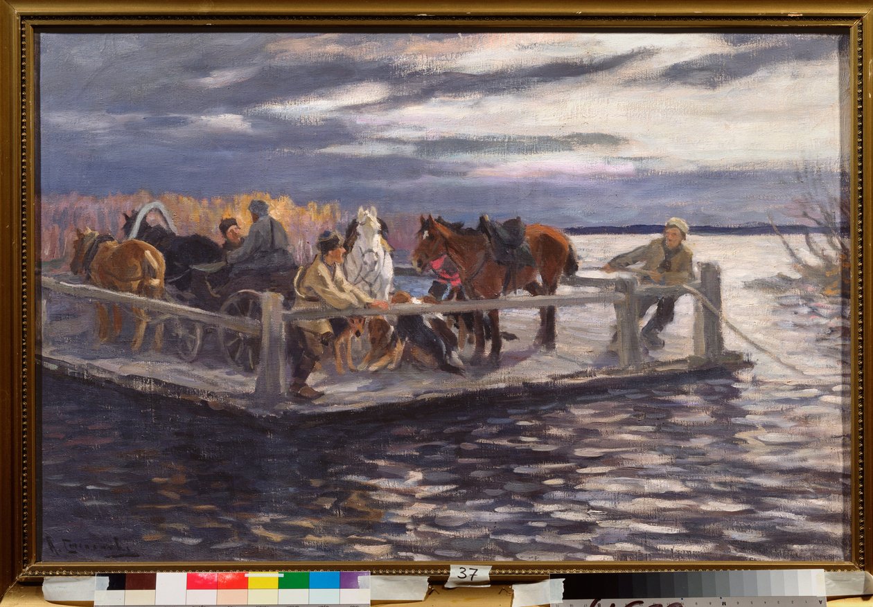Un vat (A komp) - Alekszej Sztypanovics Sztyepanov (1858-1923) festménye, olaj, vászon, 1900 körül - Orosz művészet, XX. század eleje - Állami Szabadtéri Múzeum Rostov Kreml, Rostov (Oroszország) alkotó: Alexei Steipanovitch Stepanov