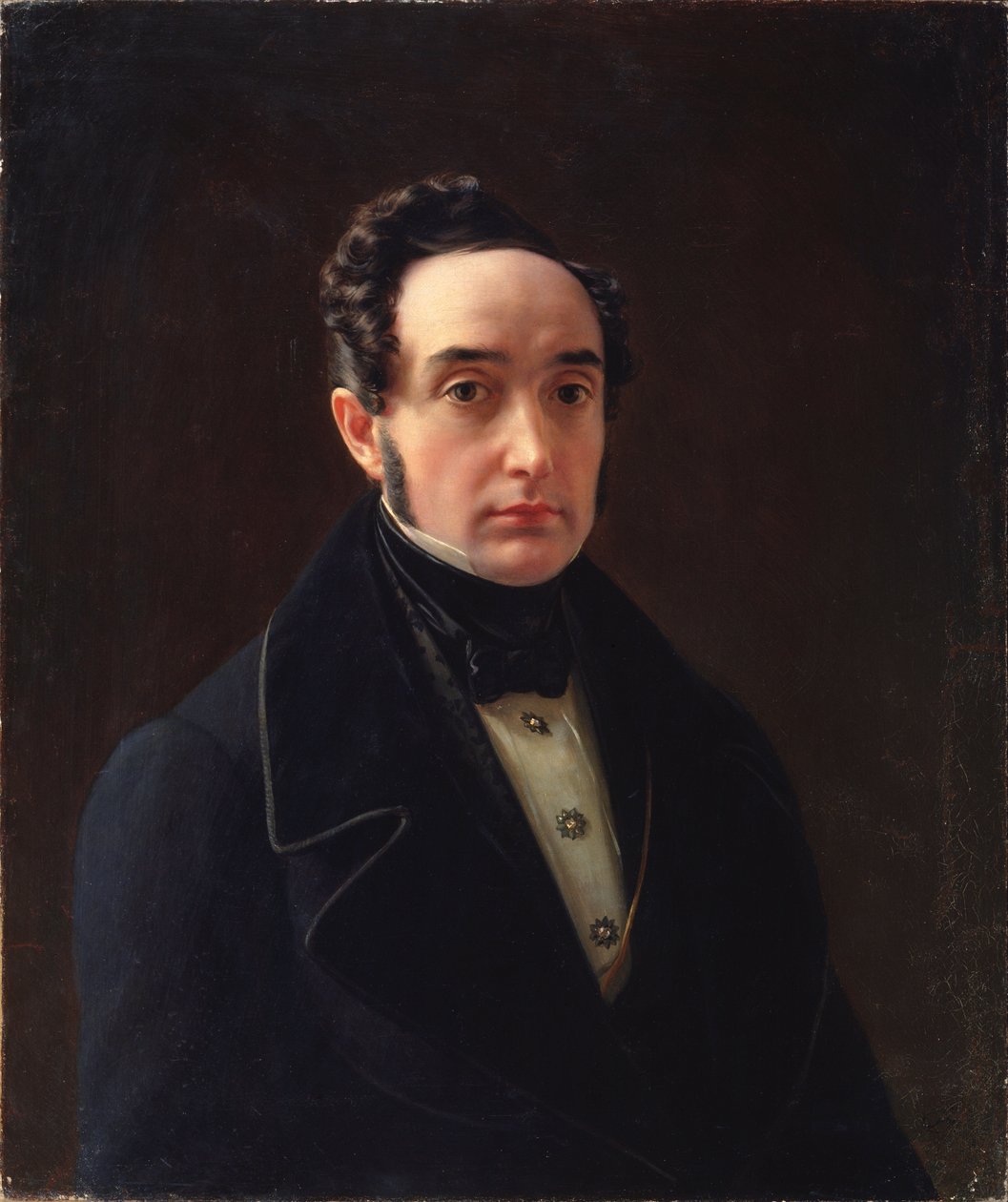 A szerző portréja, Ivan Panajev (1812-1862) - Alekszej Vasziljevics Tyranov (1808-1859) festménye, olaj, vászon, orosz művészet alkotó: Alexei Vasilievich Tyranov