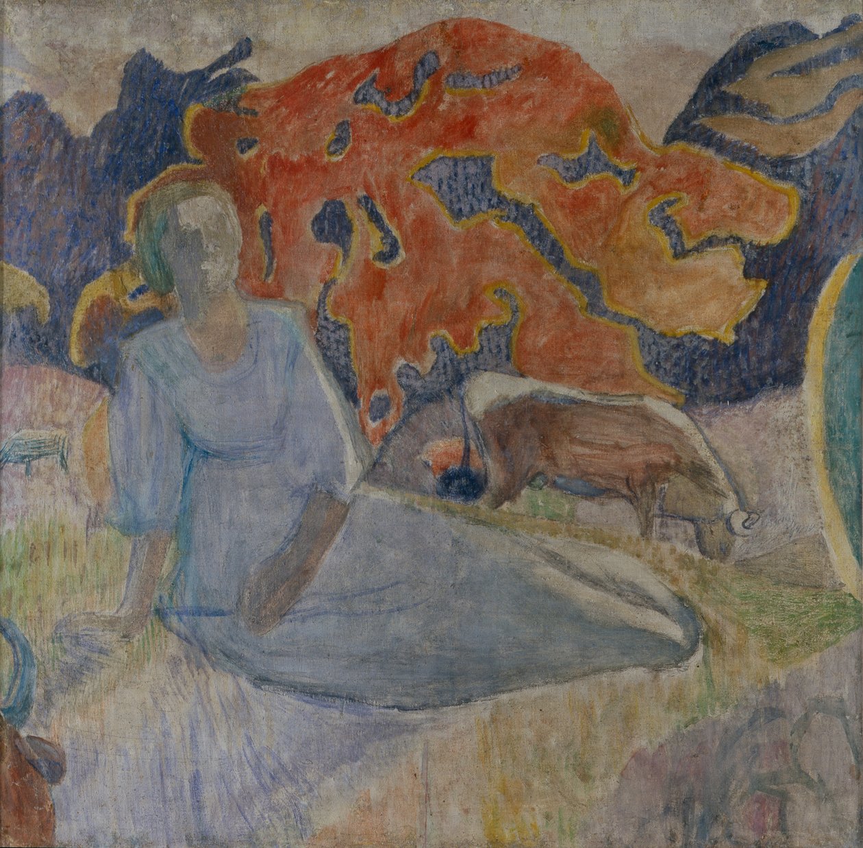 Pásztorlány, 1907 alkotó: Alexei Yeremeevich Karev
