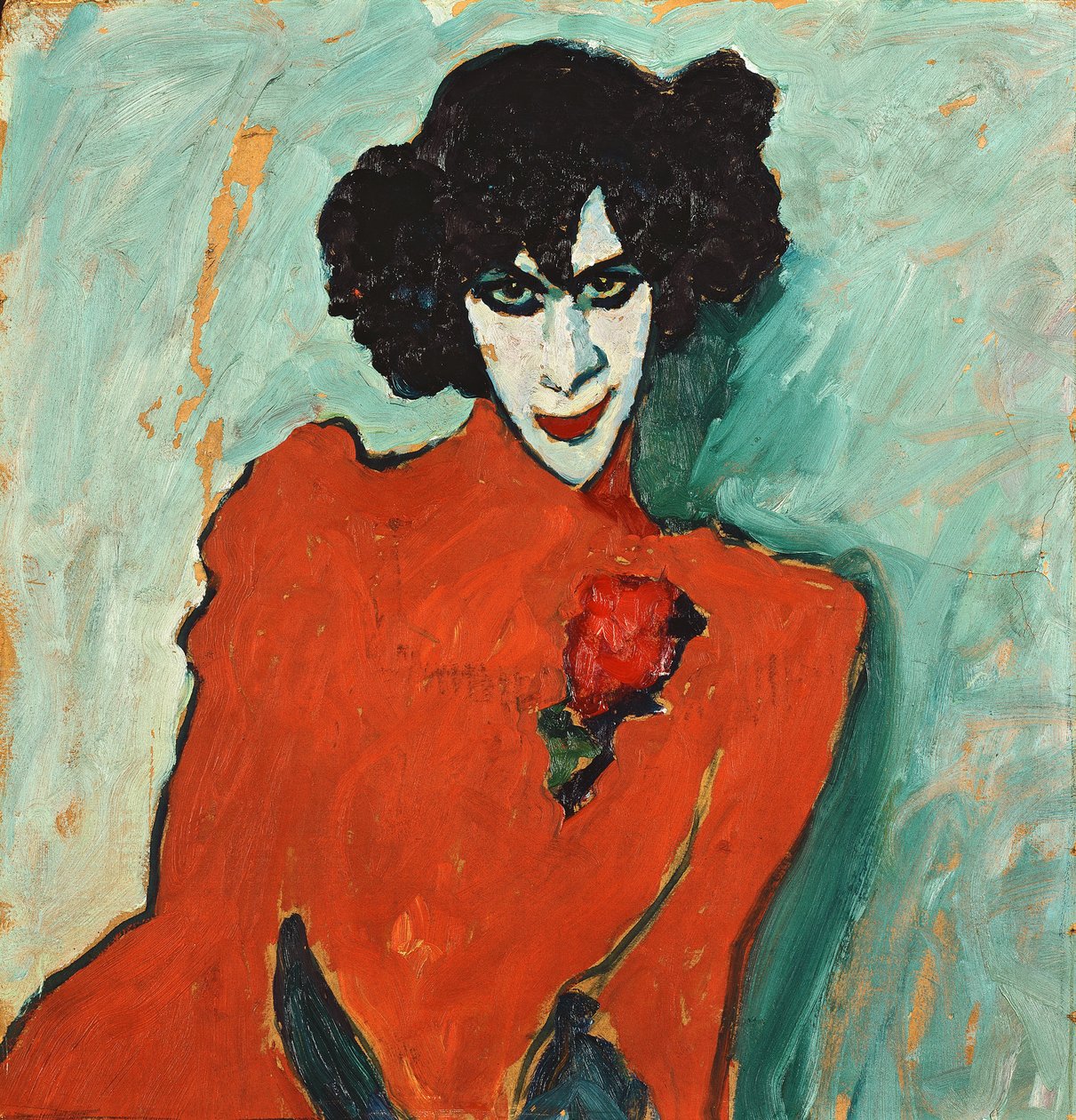 Aleksandr Saharov táncos portréja alkotó: Alexej von Jawlensky