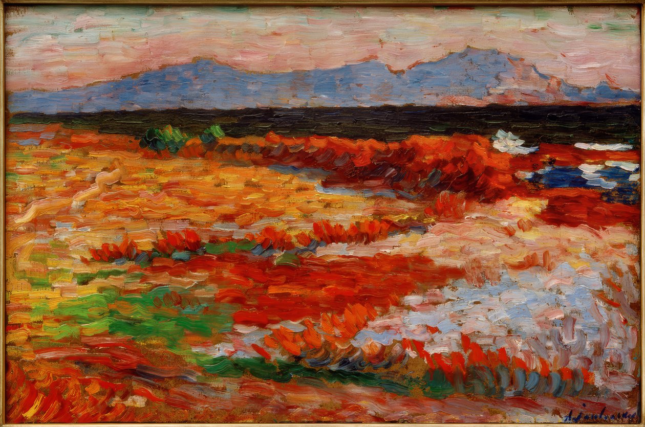 A. v. Jawlensky, Földközi-tenger Marseille közelében alkotó: Alexej von Jawlensky