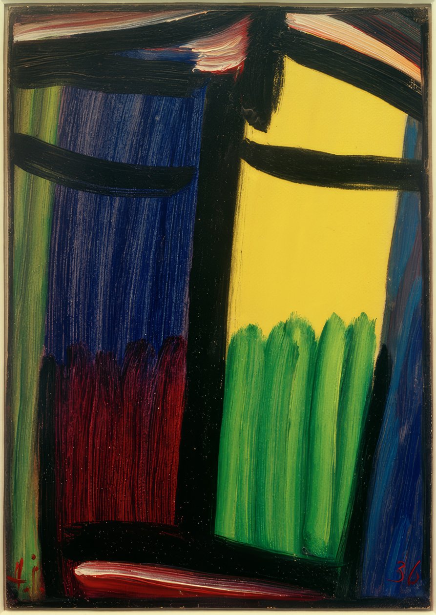 Nagy meditáció: Keresztelő János, 1936 alkotó: Alexej von Jawlensky