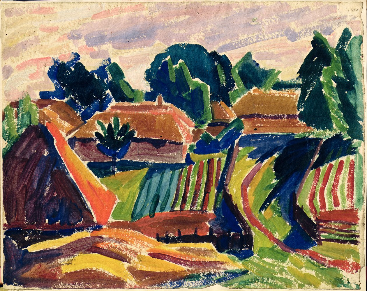 Táj, 1908-12 alkotó: Alexej von Jawlensky