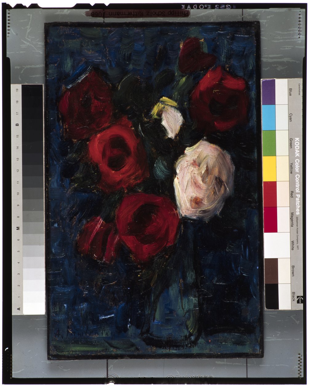 Nagy csendélet: Roses II, 1937 alkotó: Alexej von Jawlensky
