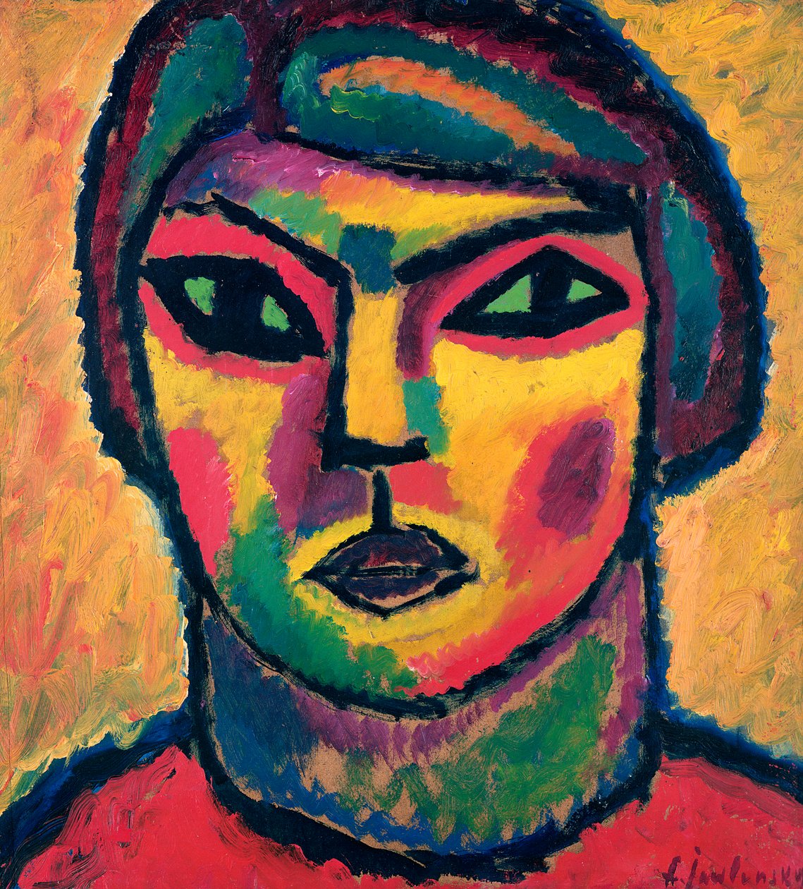 Lejárat, 1912 körül alkotó: Alexej von Jawlensky