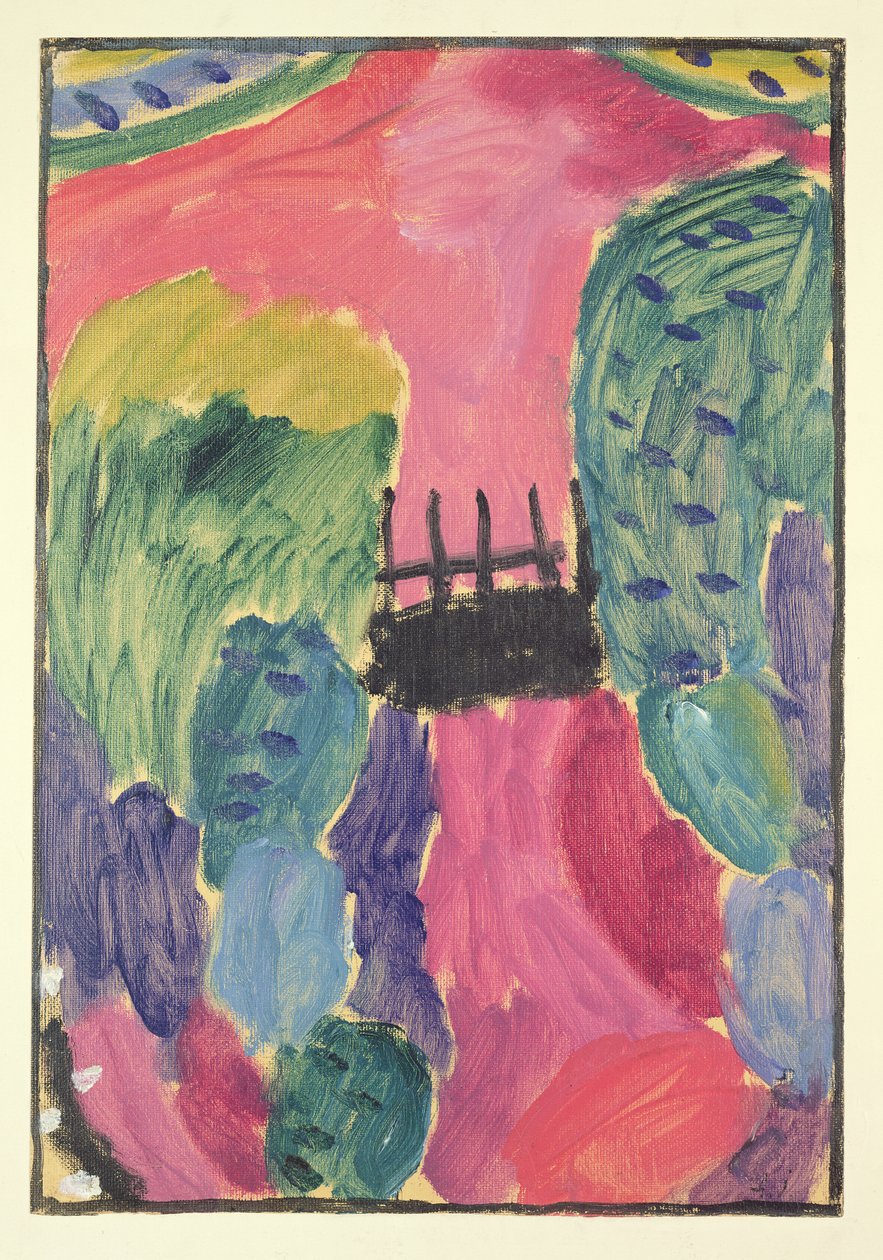 A Vörös út, 1915 alkotó: Alexej von Jawlensky