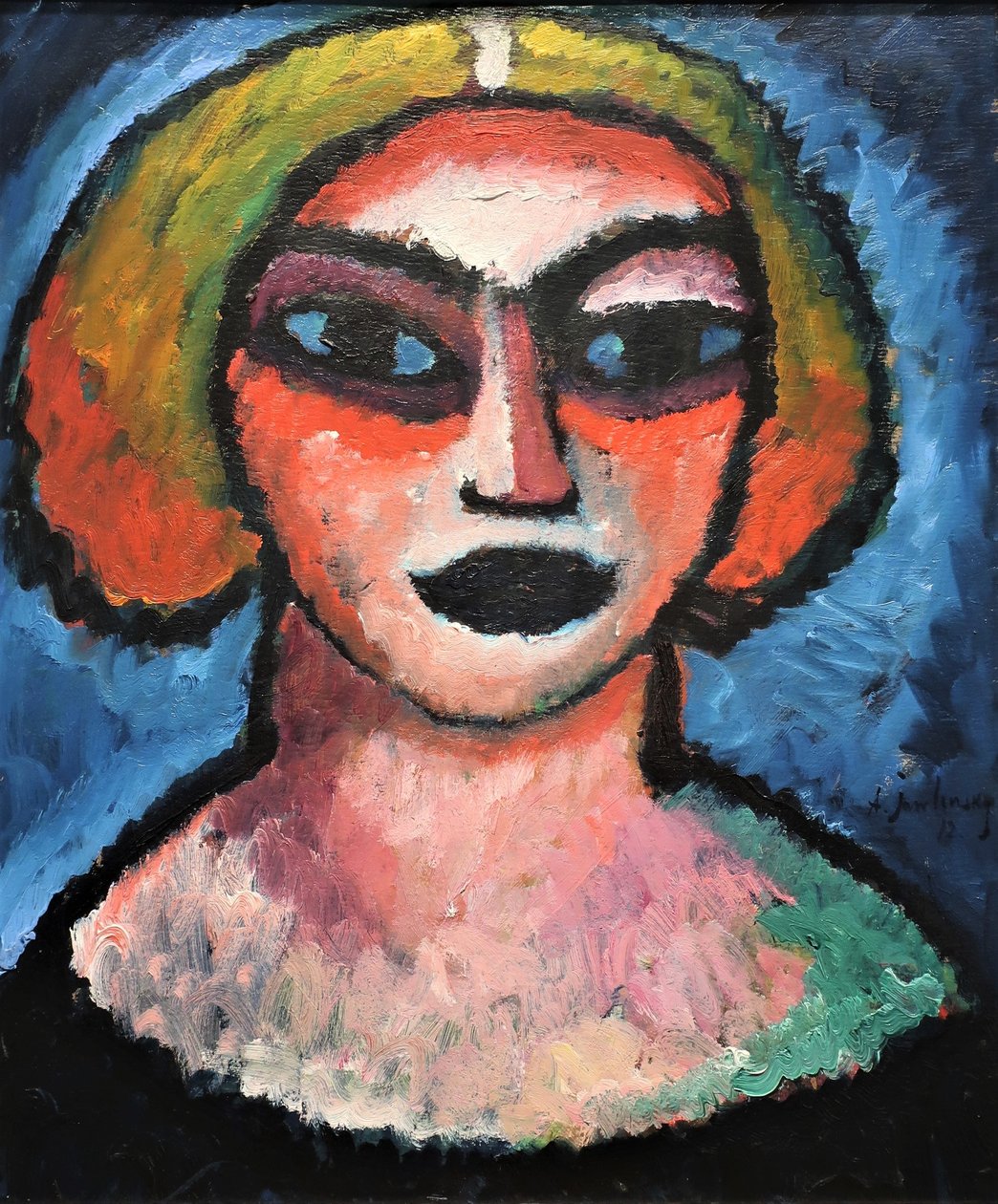 1912 Jawlensky női fej alkotó: Alexej von Jawlensky