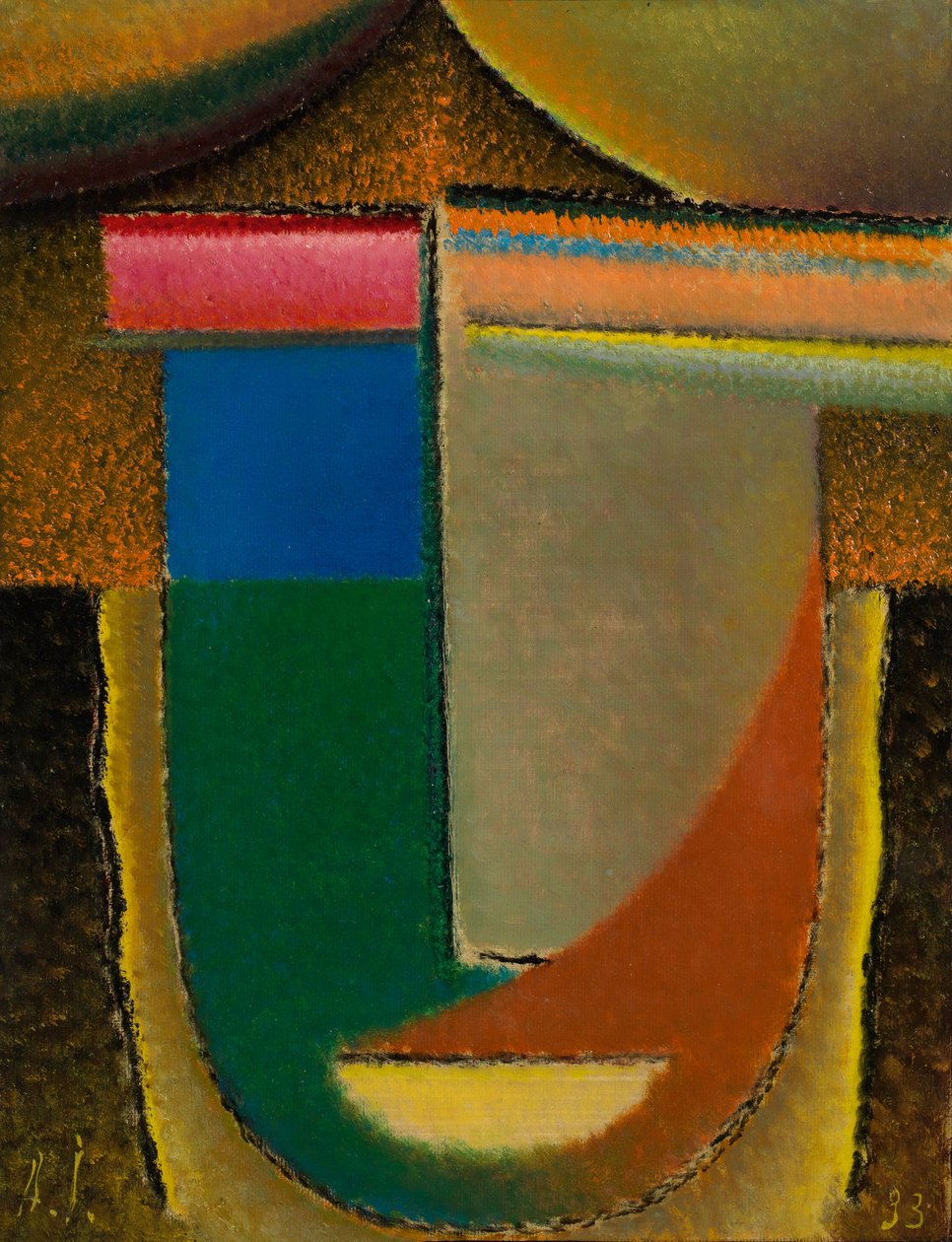 Absztrakt fej Afrika, 1933 alkotó: Alexej von Jawlensky