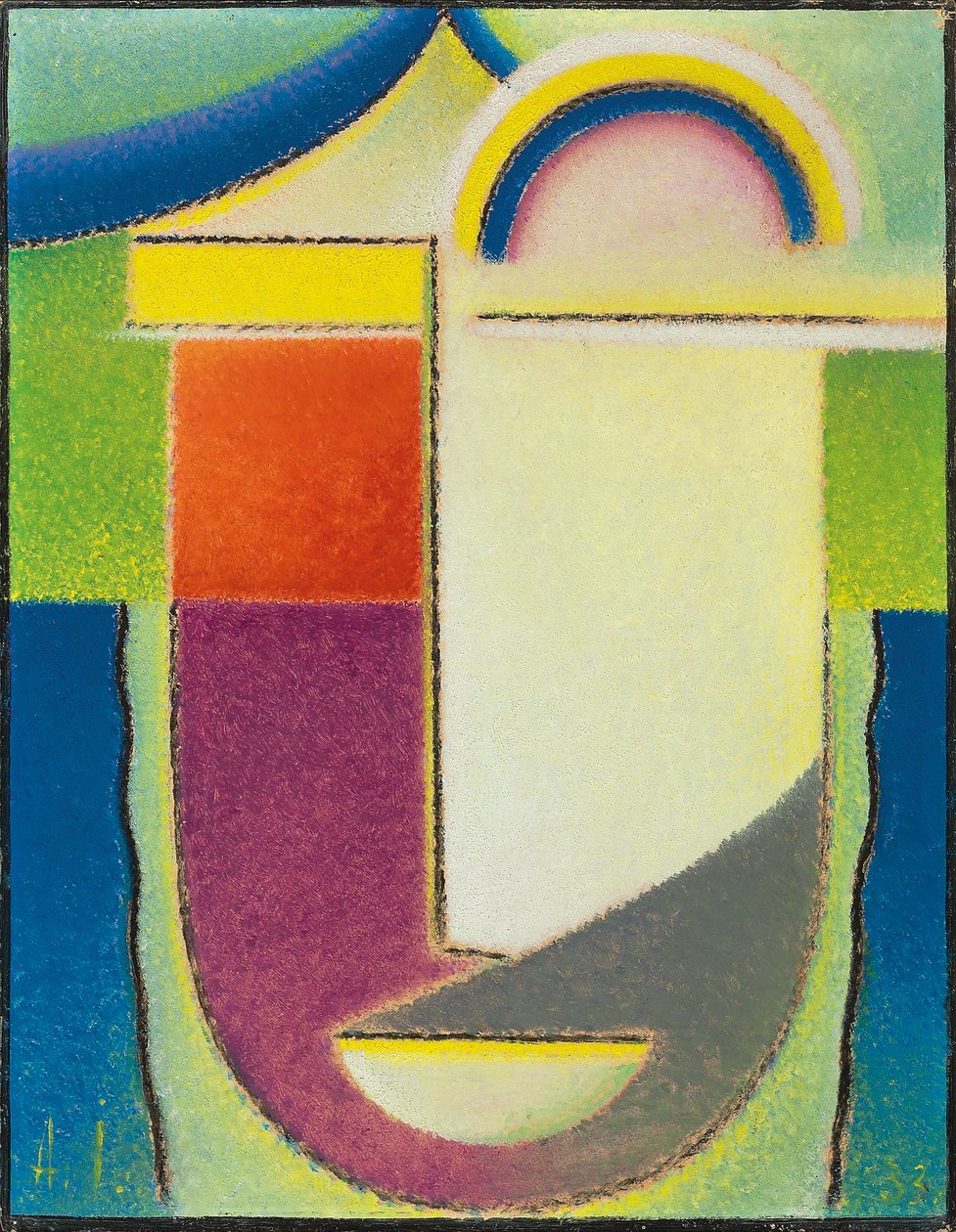 Absztrakt fej: Húsvét, 1933 alkotó: Alexej von Jawlensky