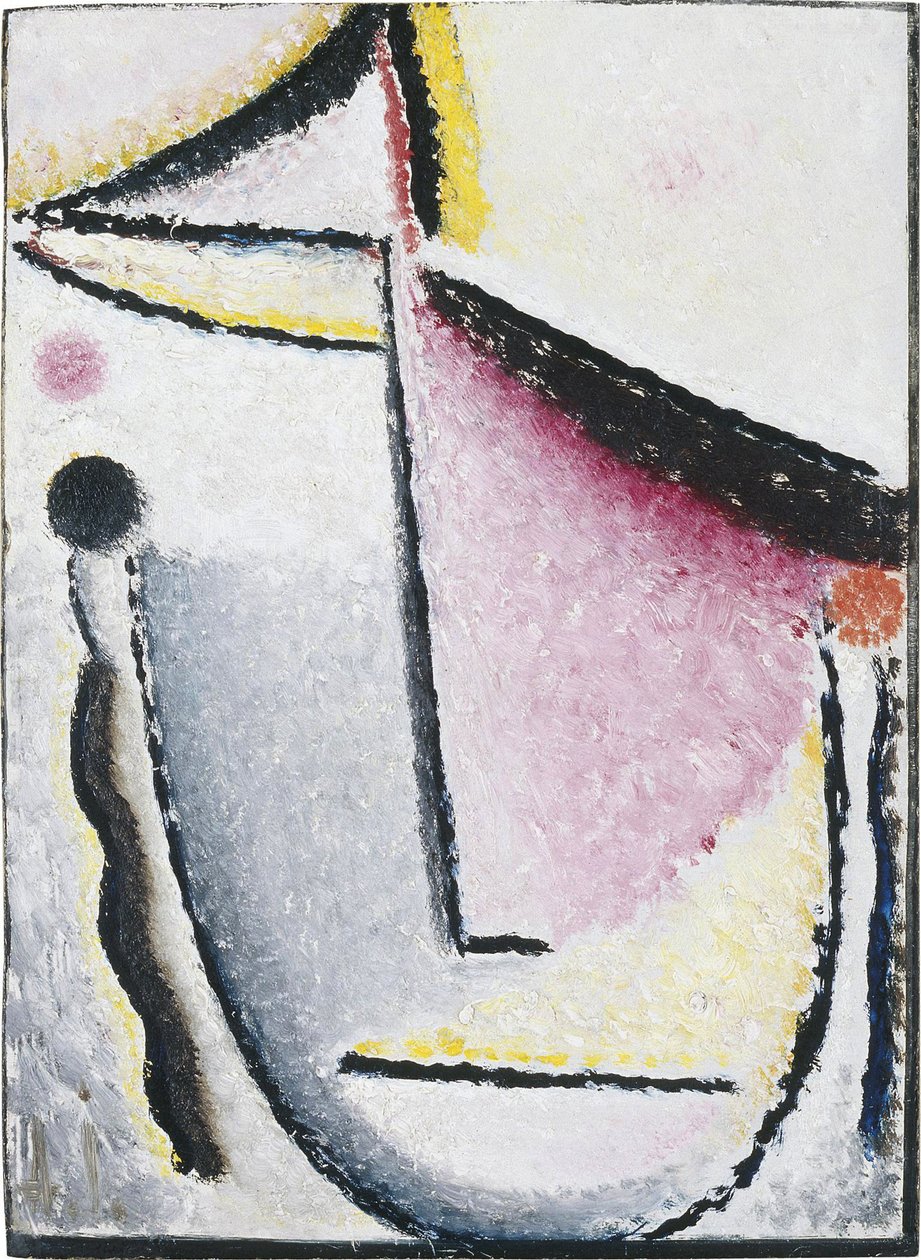 Absztrakt fej: töprengő, 1929-1930 alkotó: Alexej von Jawlensky