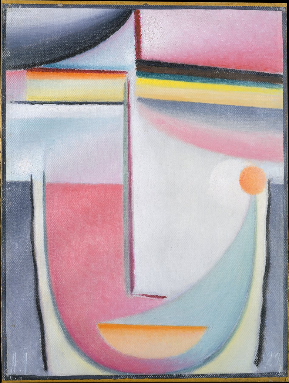 Absztrakt fej: Szimfónia rózsaszínben alkotó: Alexej von Jawlensky
