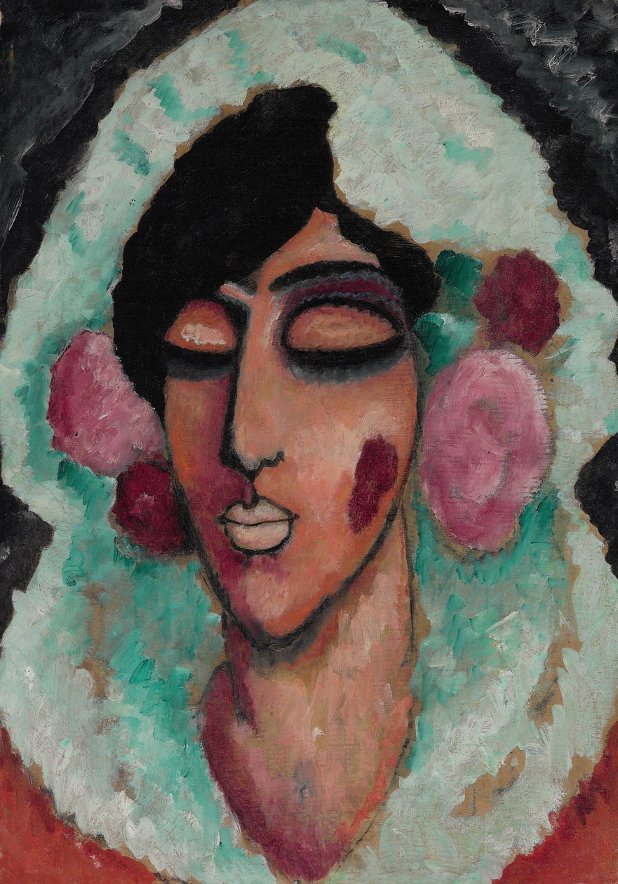 Absztrakt fej: téli csengetés alkotó: Alexej von Jawlensky