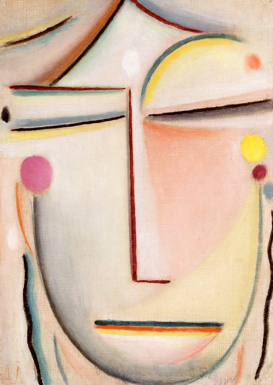 Egy fej kivonata: Reggeli fény, 1920 körül alkotó: Alexej von Jawlensky