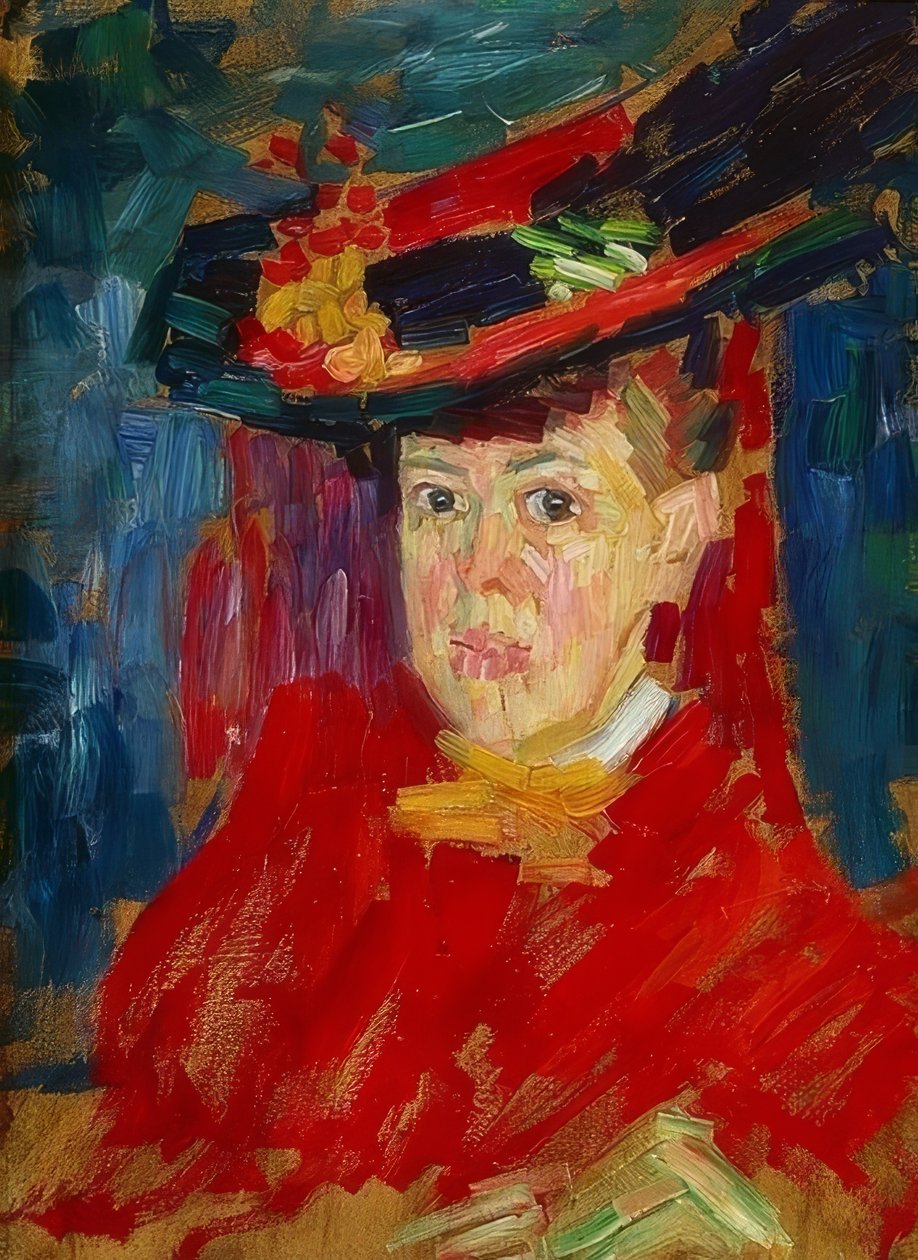 Marianne von Werefkin portréja. 1906 körül alkotó: Alexej von Jawlensky