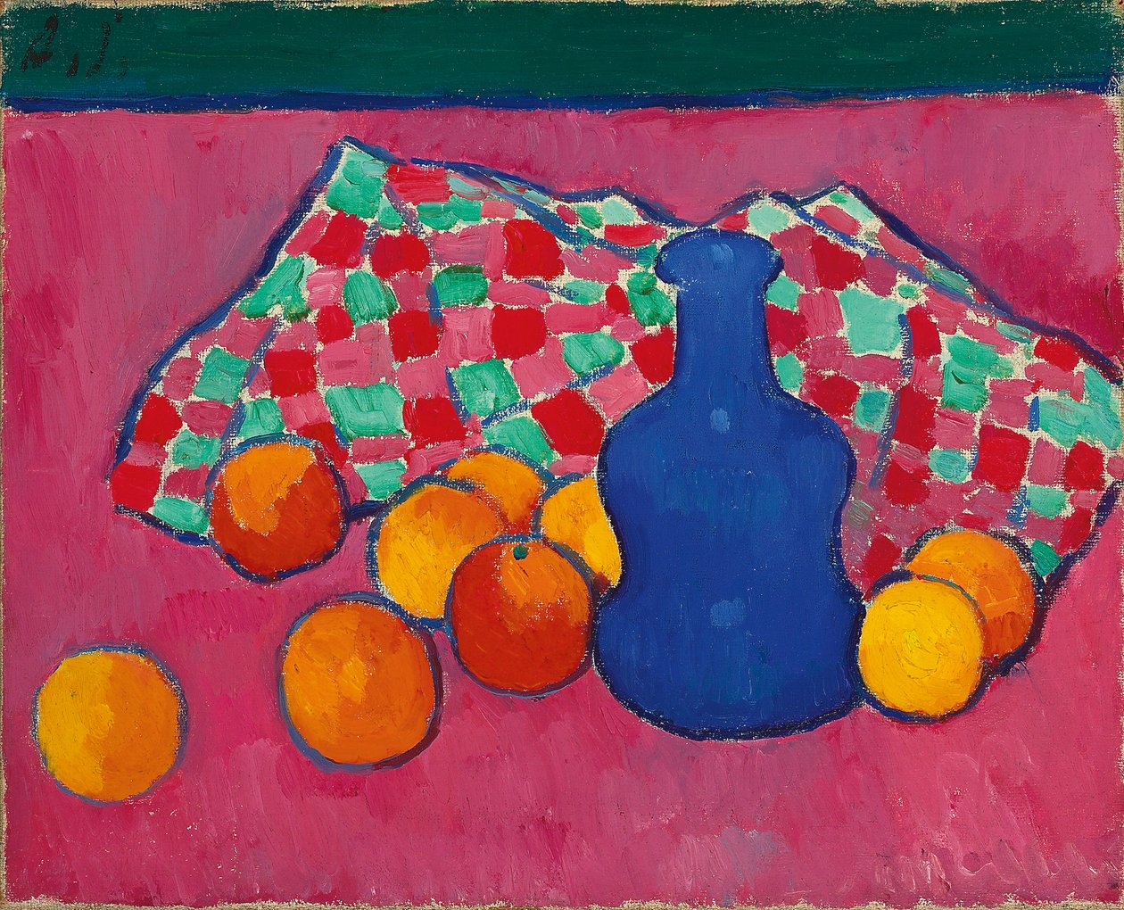 Kék váza narancsokkal, 1907 alkotó: Alexej von Jawlensky