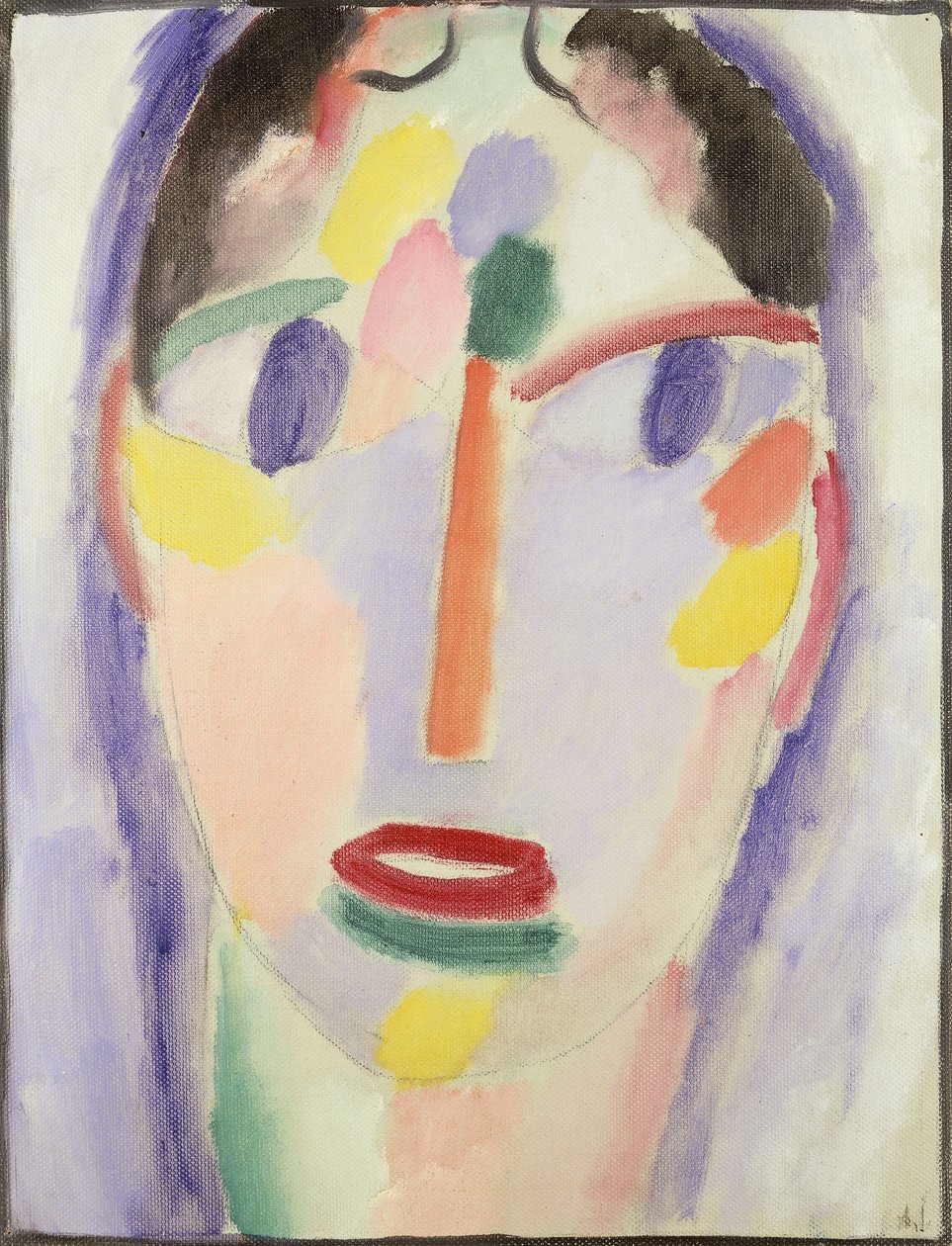 Kék fej; Head In Blue, 1918 alkotó: Alexej von Jawlensky