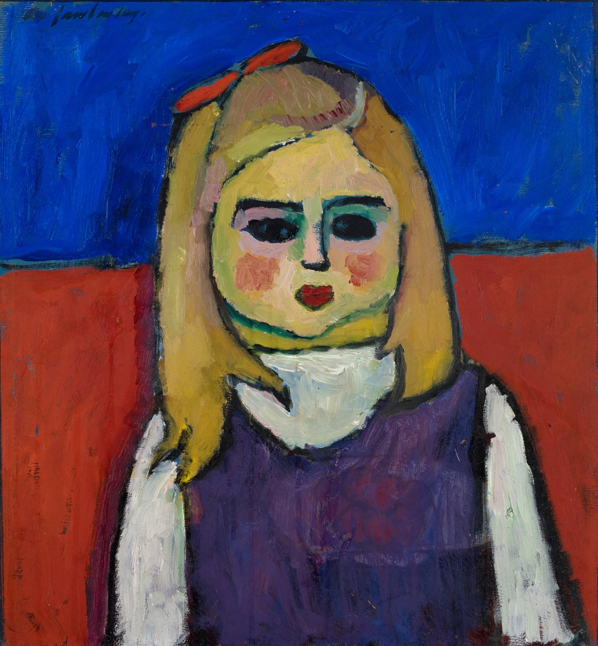 Gyermek, 1909 körül (olaj, tempera, karton) alkotó: Alexej von Jawlensky