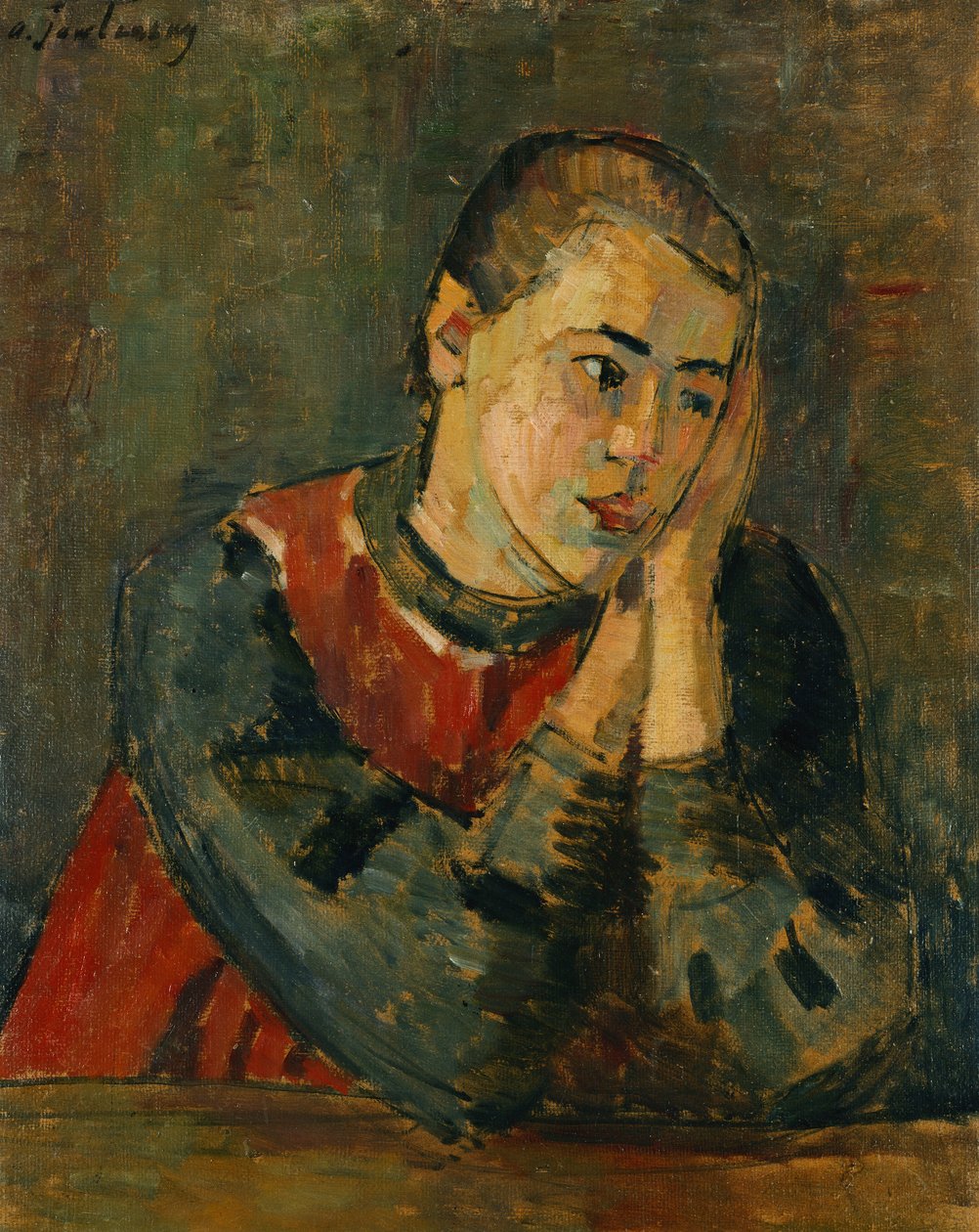 Gyermek levágott fejjel; Levágott fejű gyermek, 1906 alkotó: Alexej von Jawlensky