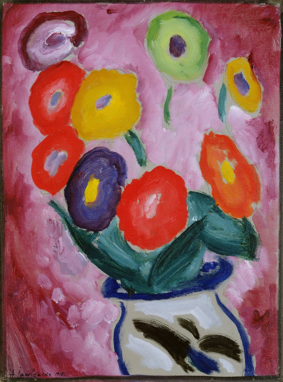 Virágcsendélet, 1915 alkotó: Alexej von Jawlensky