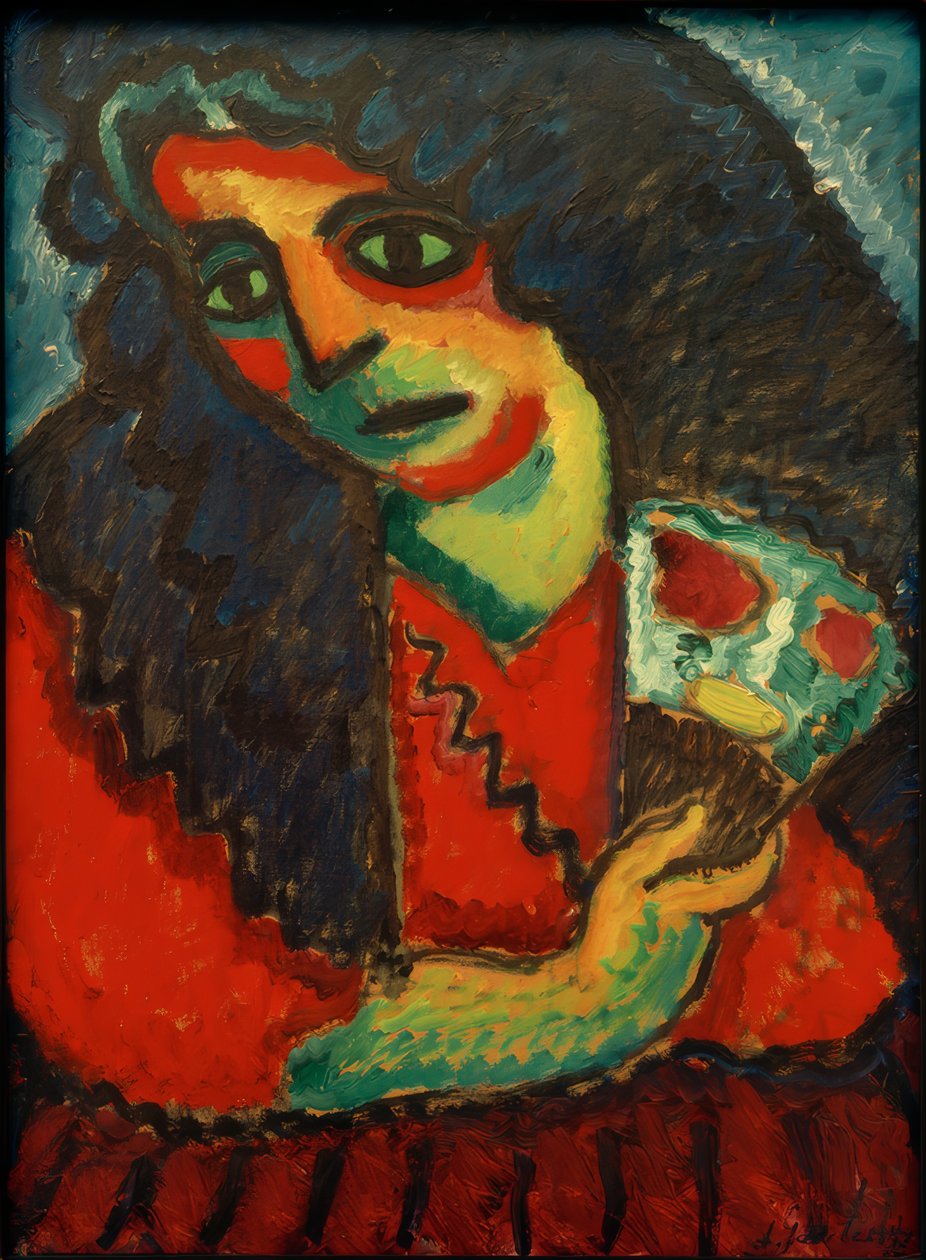 Nő ventilátorral alkotó: Alexej von Jawlensky