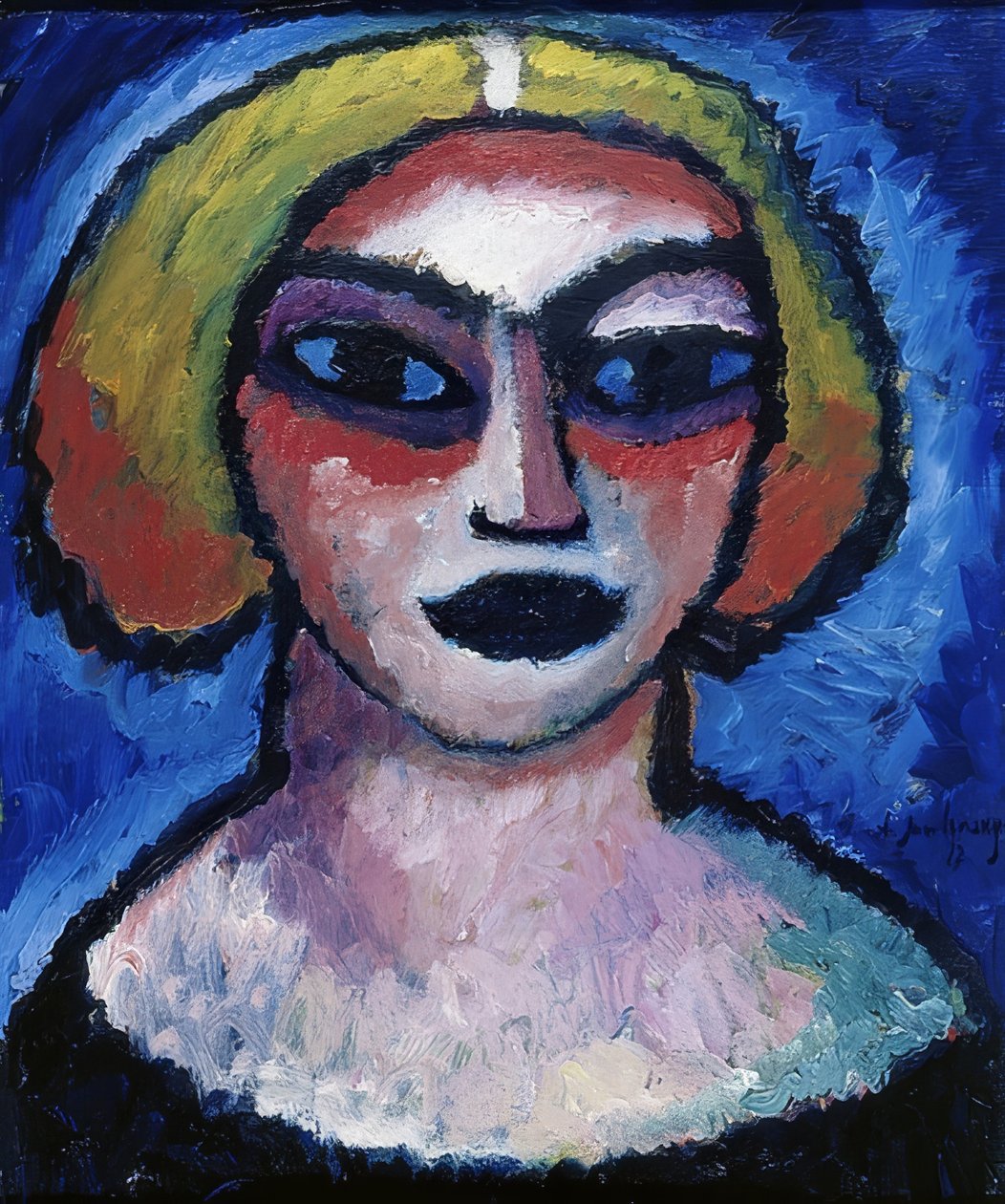 Női fej. 1912 alkotó: Alexej von Jawlensky