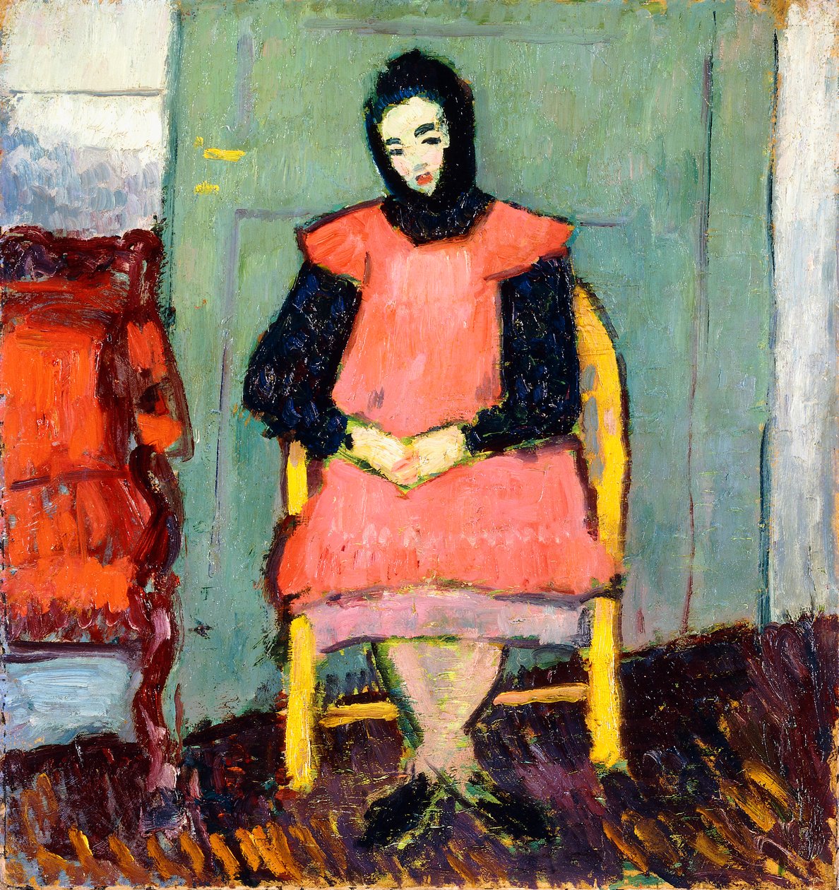 Lány sárga székben, 1906-07 alkotó: Alexej von Jawlensky