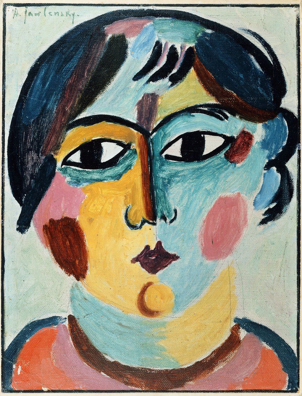 lány feje; lány fej, alkotó: Alexej von Jawlensky
