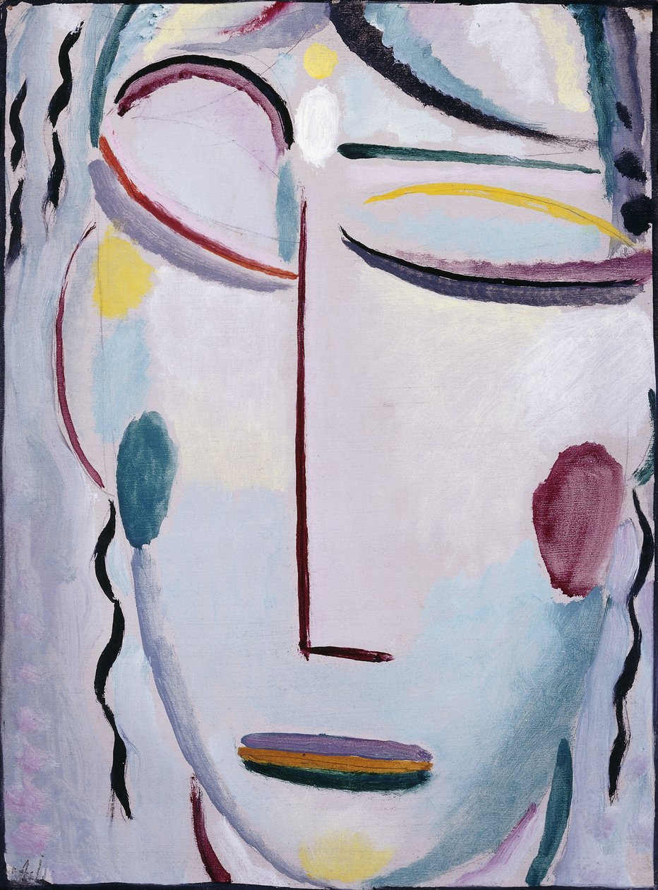 Megváltó arca: a feltámadás vagy az új élet II; Megváltó arca: Feltámadás vagy Az új élet II, 1918 alkotó: Alexej von Jawlensky