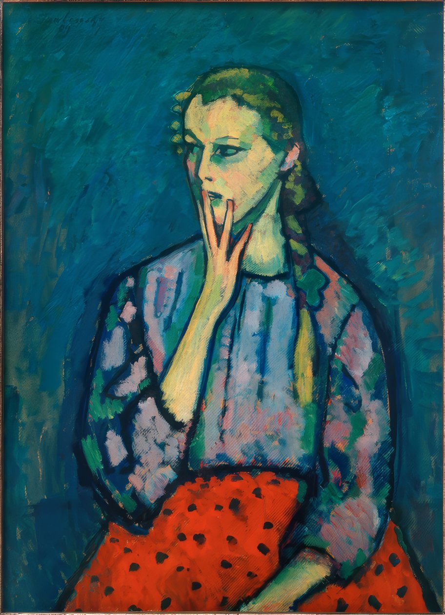 Egy lány portréja, 1909 alkotó: Alexej von Jawlensky