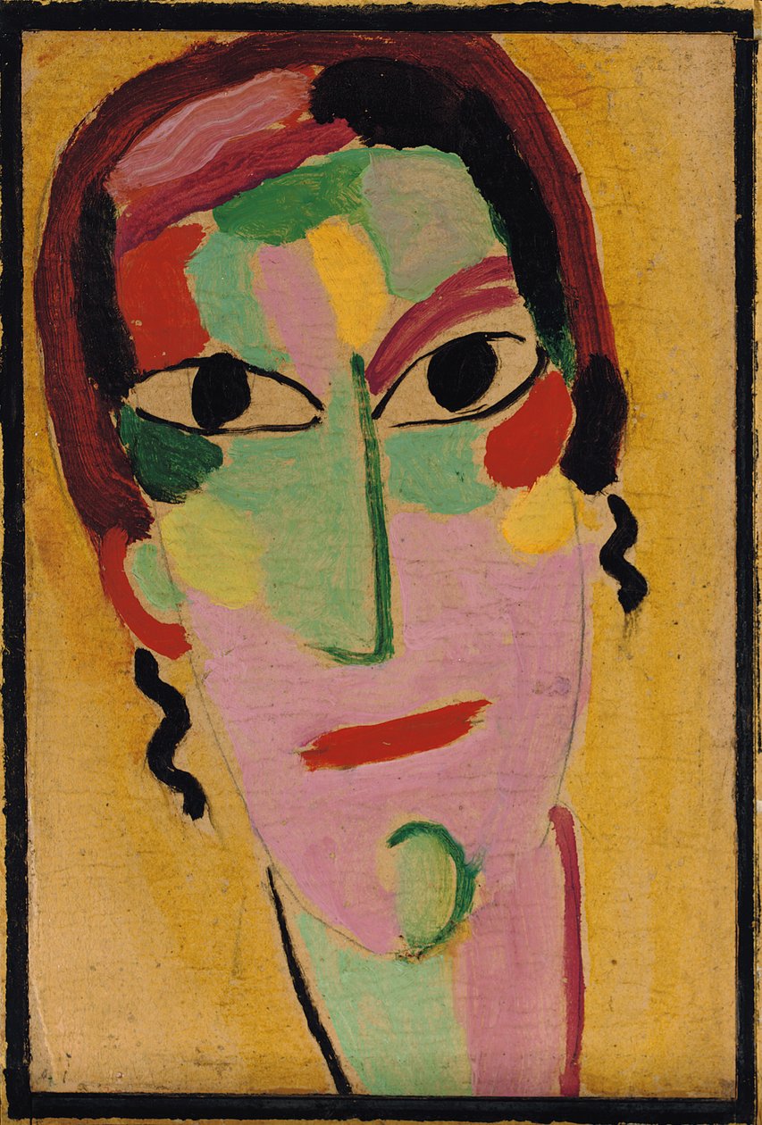 Misztikus fej: Teljesen ébren, c. 1917 alkotó: Alexej von Jawlensky