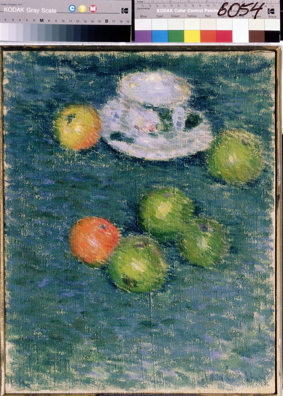 Csendélet. Alma és egy csésze. (Csendélet. Alma és csésze) Alekszej von Javlenszkij (Alexi von Jawlensky, Alexej von Javlenski) festménye (1864-1941), olaj, vászon, 1903 körül. Orosz művészet, 20. századi expresszionizmus. Állami Tretyakov Galéria, Moszkva alkotó: Alexej von Jawlensky