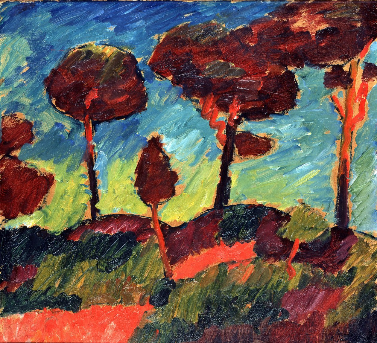 Fenyők Prerowban alkotó: Alexej von Jawlensky