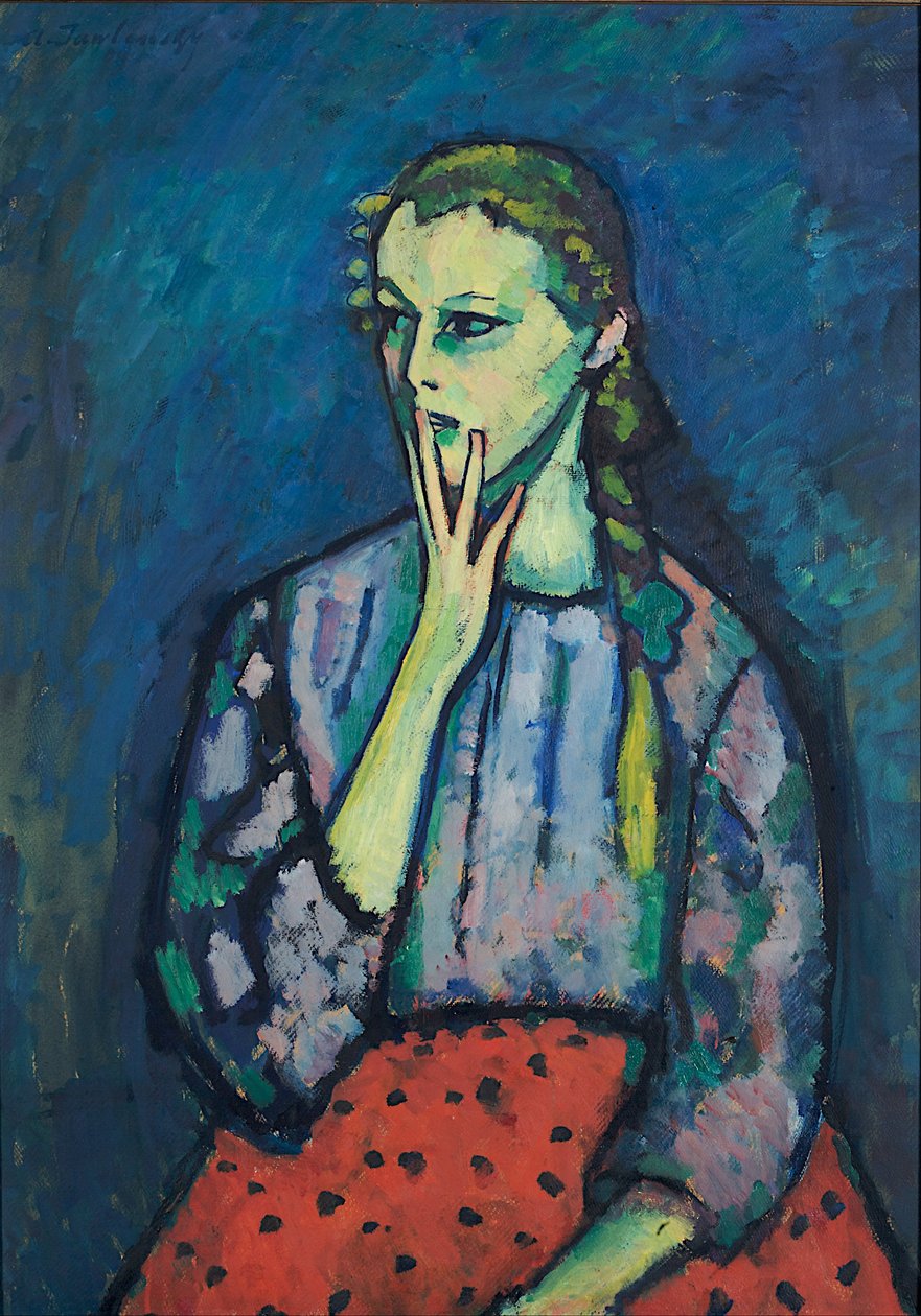 Egy lány portréja alkotó: Alexej von Jawlensky
