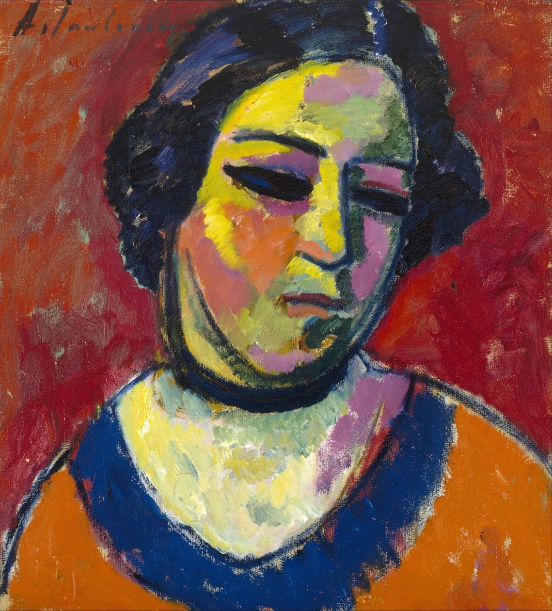 Egy nő portréja alkotó: Alexej von Jawlensky